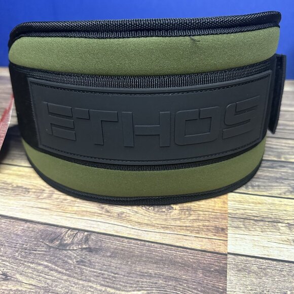 NWT ETHOS Axis Nylon Weightlifting Belt 5.5" Size Large (Olive) - Picture 2 of 11